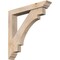 Ekena Millwork Merced Traditional Smooth Bracket w/ Offset Brace, Douglas Fir, 5 1/2"W x 34"D x 34"H BKT0604X34X34MRC01SDF - alternate 1